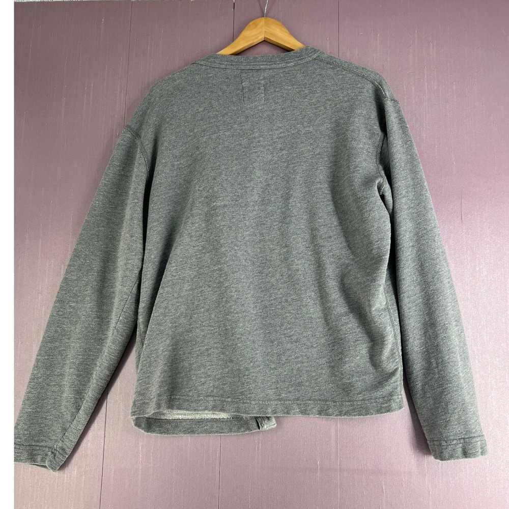 Gap Preppy Sweatshirt Cardigan Button Front Pocket Cotton Lightweight Sweater L - Picture 7 of 8